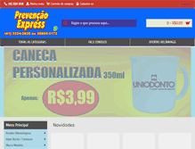 Tablet Screenshot of prevencaoexpress.com.br